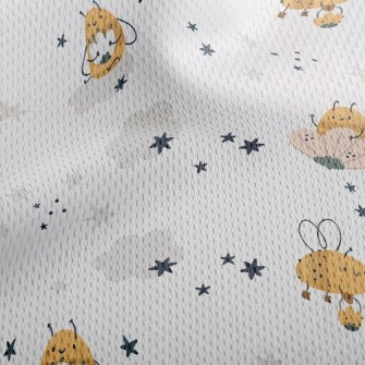 Bee In Flower Athletic Mesh Flat Back