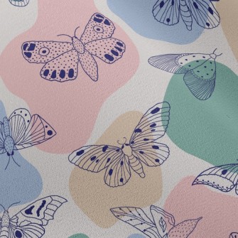 Variety Of Butterflies Chiffon