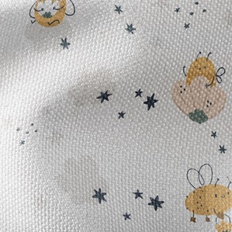 Bee In Flower Waterproof Canvas