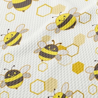 Honeycomb Bee Birdseye Piqué