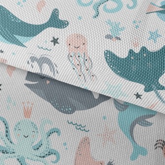 Stingray And Octopus Waterproof Oxford