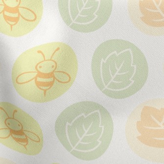 Bee And Leaves Stretch Ponte