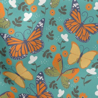 Butterflies And Flowers Stretch Ponte