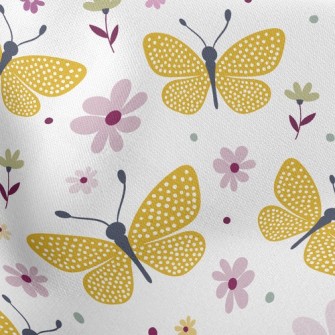 Yellow Butterfly Stretch Ponte