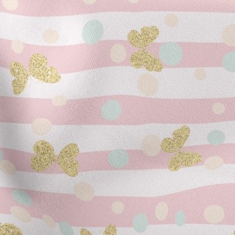Gold Glitter Butterfly Stretch Ponte