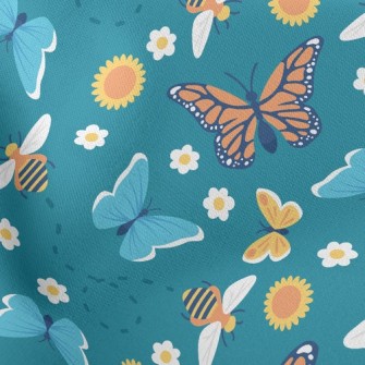 Colorful Butterflies Stretch Ponte
