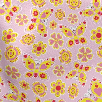Cute Flower Butterfly Stretch Ponte