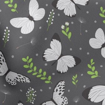 Small White Butterfly Stretch Ponte