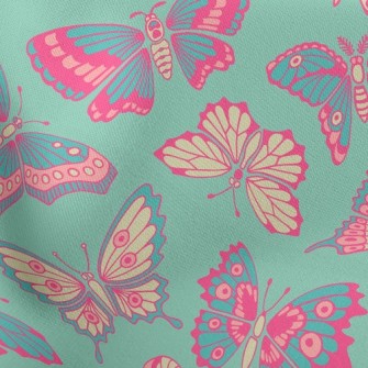 Pink Butterfly Stretch Ponte