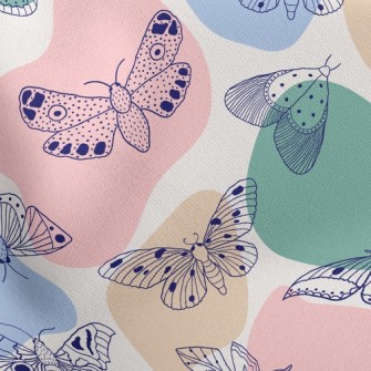 Variety Of Butterflies Stretch Ponte