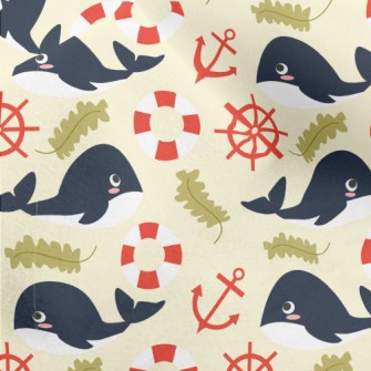 Whale And Rudder Micro Fleece