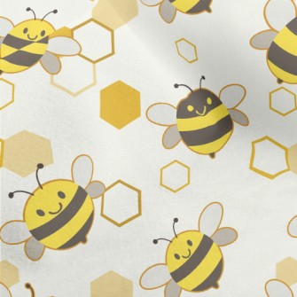 Honeycomb Bee Micro Fleece