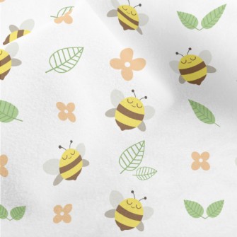 Flower Bees Micro Fleece