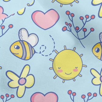 Sun And Bees Micro Fleece