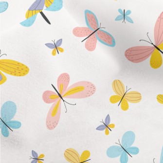 Colorful Butterflies Micro Fleece