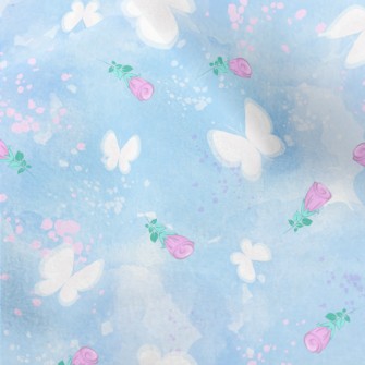 Butterflies And Roses Micro Fleece