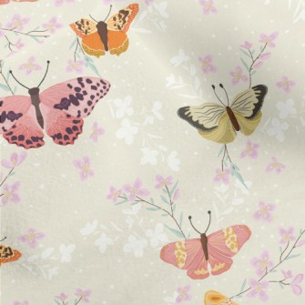 Butterfly In The Garden Micro Fleece