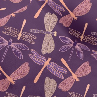 Purple Dragonfly Micro Fleece