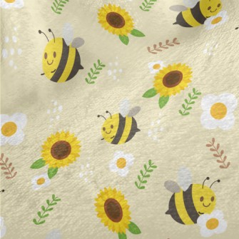 Bee And Sunflower Minky