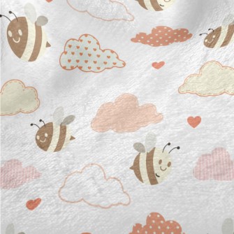 Bees And Clouds Minky