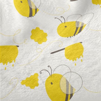 Tasty Honey And Bees Minky