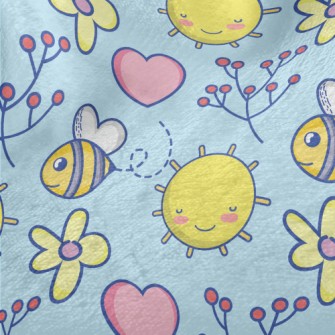 Sun And Bees Minky