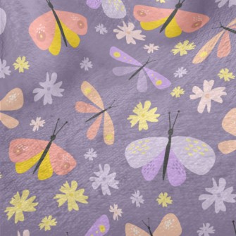 Butterflies And Dragonflies Minky