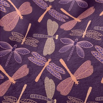 Purple Dragonfly Minky
