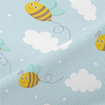 Bee White Cloud Piqué