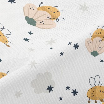 Bee In Flower Piqué