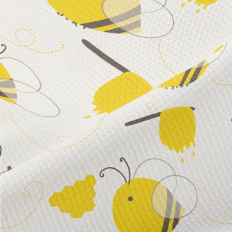 Tasty Honey And Bees Piqué