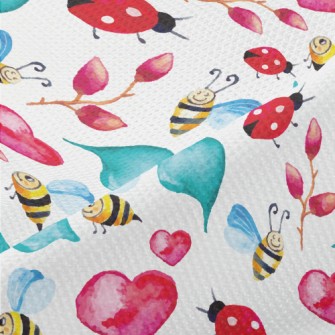 Ladybug And Bee Piqué
