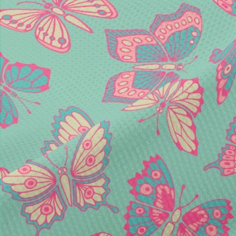 Pink Butterfly Piqué
