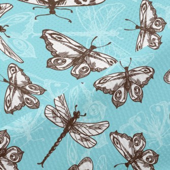 Butterflies And Dragonflies Piqué