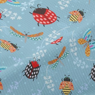 Ladybug And Dragonfly Piqué