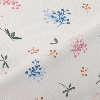 Wildflowers And Dragonflies Piqué