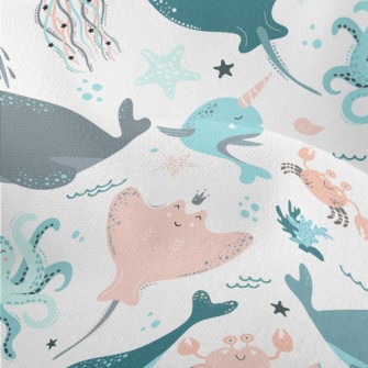 Stingray And Octopus Lightweight Performance Linen