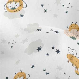 Bee In Flower Lightweight Performance Linen