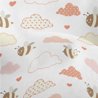 Bees And Clouds Lightweight Performance Linen