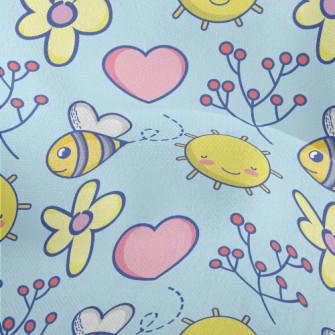 Sun And Bees Lightweight Performance Linen