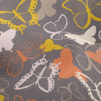 Brightly Colored Butterflies Lightweight Performance Linen