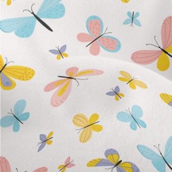 Colorful Butterflies Lightweight Performance Linen