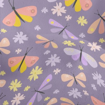Butterflies And Dragonflies Lightweight Performance Linen