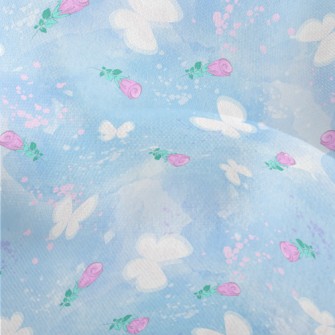 Butterflies And Roses Lightweight Performance Linen