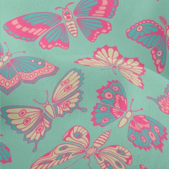 Pink Butterfly Lightweight Performance Linen