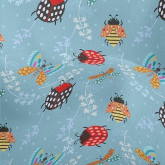 Ladybug And Dragonfly Lightweight Performance Linen