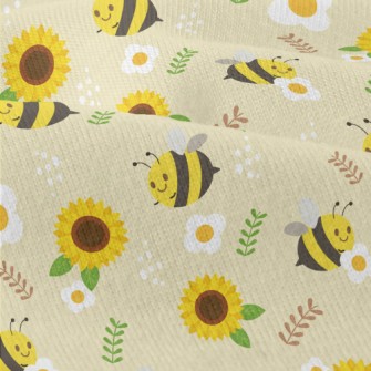 Bee And Sunflower Modern Jersey