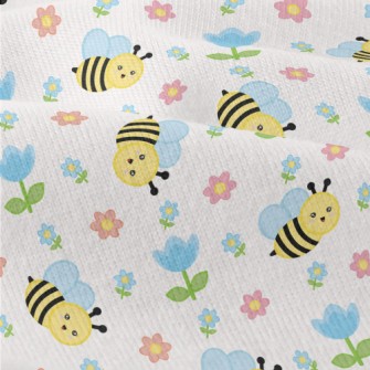 Tulips And Bees Modern Jersey