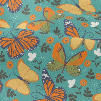Butterflies And Flowers Modern Jersey