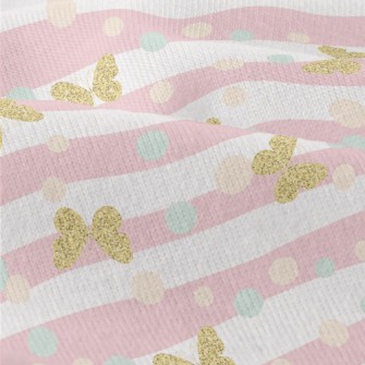 Gold Glitter Butterfly Modern Jersey